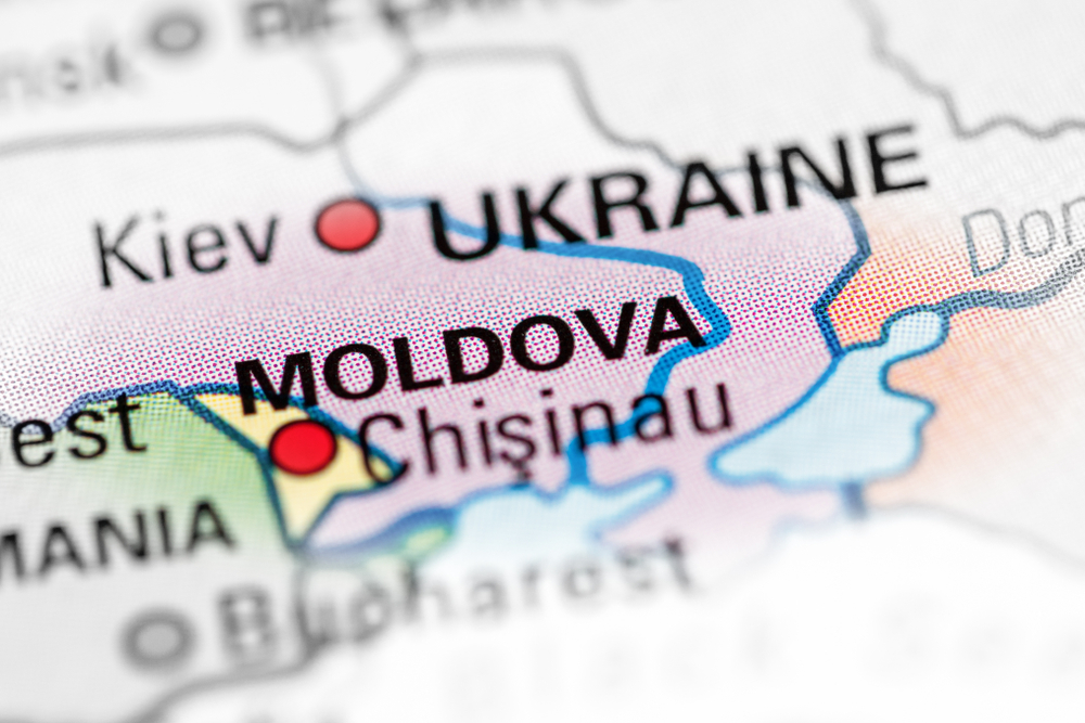 Moldova,On,A,Map.