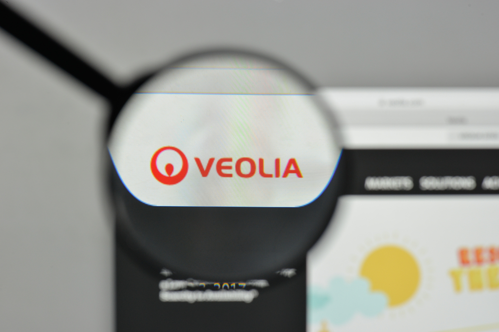 Milan,,Italy,-,November,1,,2017:,Veolia,Logo,On,The