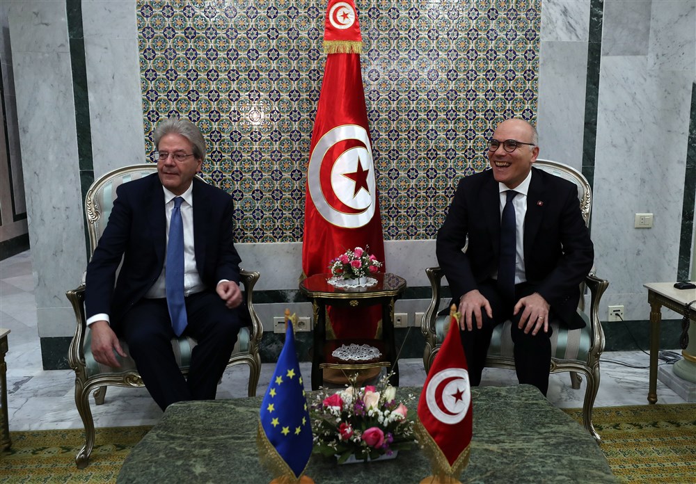 European Commissioner for Economy Paolo Gentiloni visits Tunisia