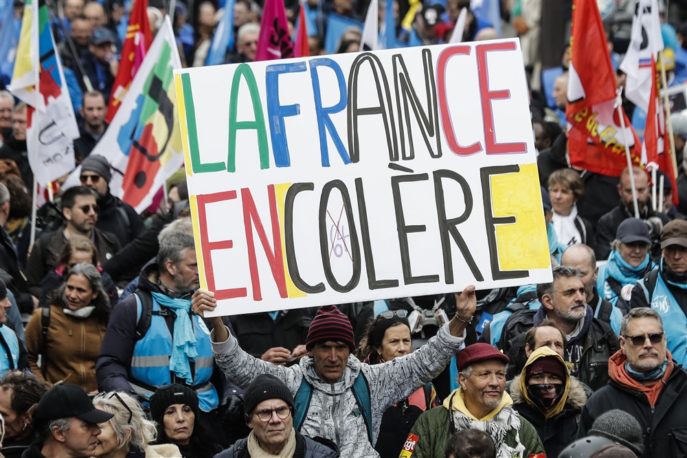 Demonstrations against pension reform in France