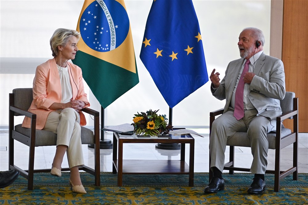 EU Commission president von der Leyen visits Brazil