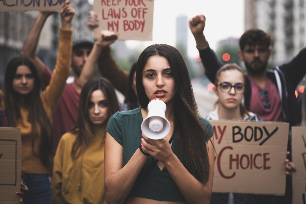 Generation,Z,Group,Of,Young,People,March,In,Protest,To