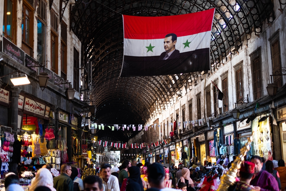 Damascus,,Syria,-may,,2022:,Portrait,Image,Of,Bashar,Al-assad,,President