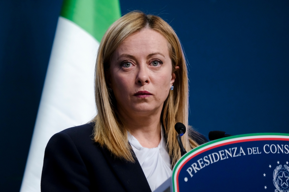 Italy&rsquo;s,Prime,Minister,Giorgia,Meloni,Speaks,During,A,Press,Conference