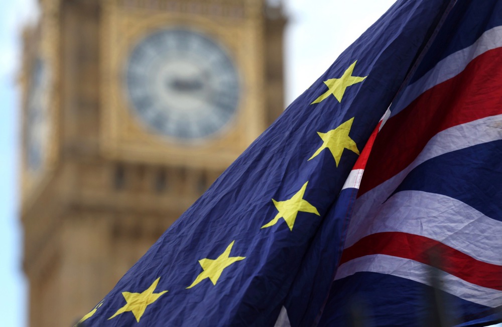 EU flag Big Ben