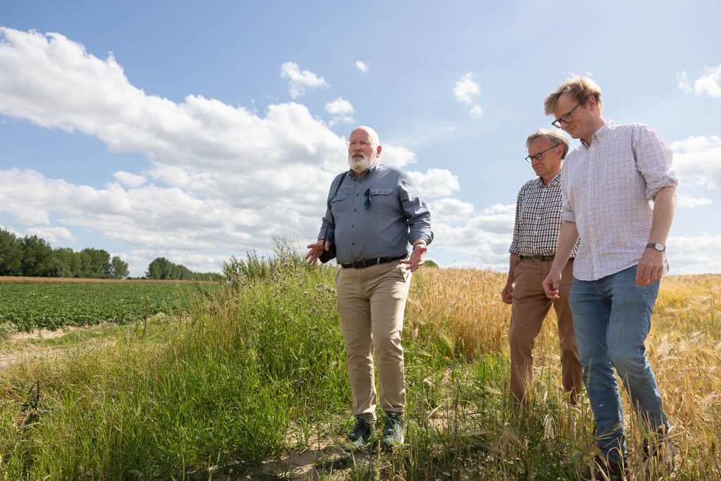 Visit of Frans Timmermans, Executive Vice-President of the European Commission, to the Ferme du Pré in Ittre