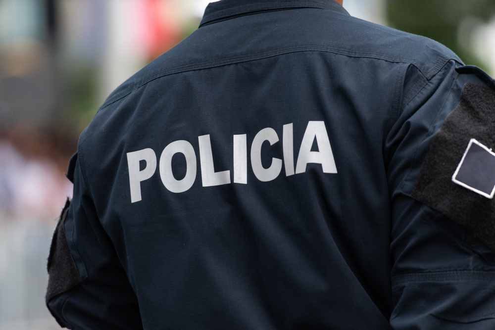 Unidentifiable,National,Police,Man,Controlling,The,Street,During,Parade,At