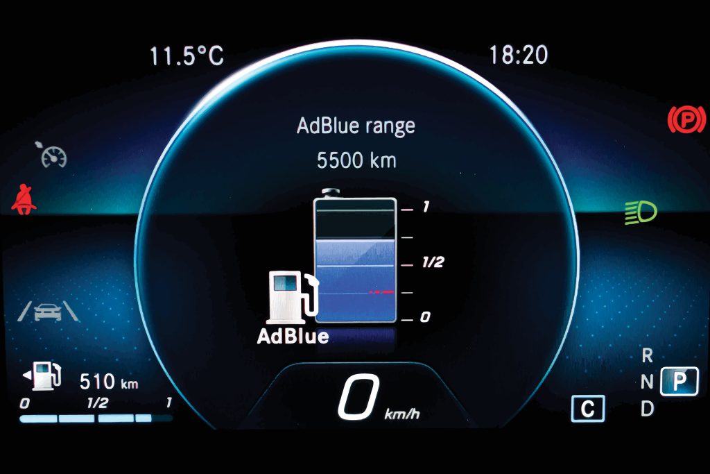 Illustration,Of,Adblue,Level,Indicator,On,Illuminated,Car,Dashboard.,Car
