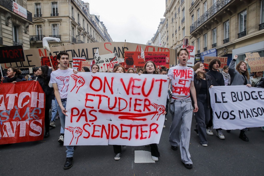 Student mobilization against the precariousness of young people