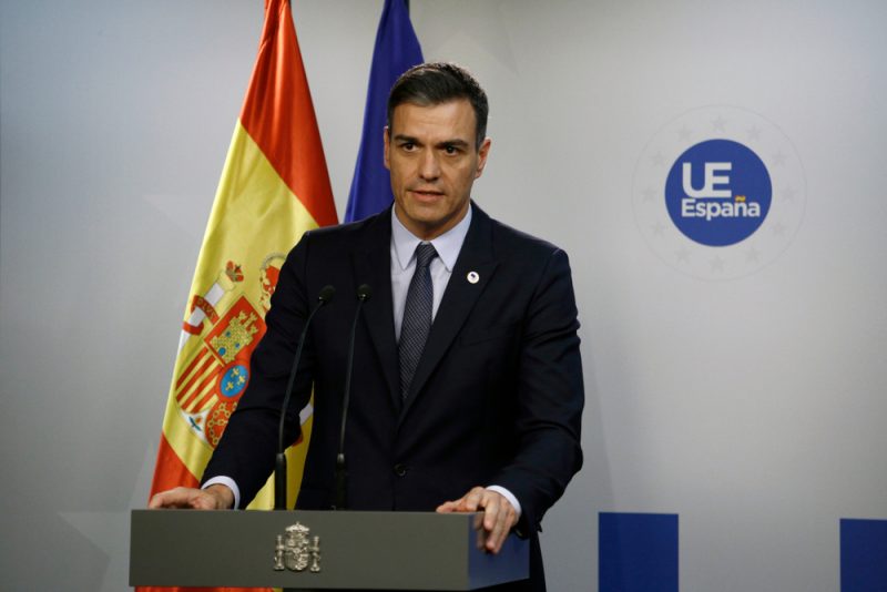 Le discours de Pedro Sánchez au Parlement européen à nouveau repoussé