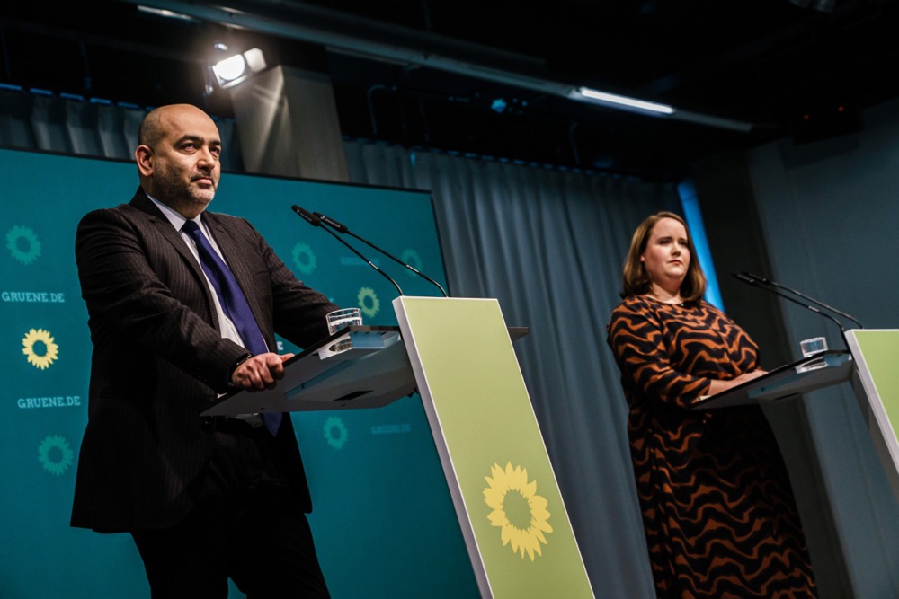 Green Party press conference after board meeting