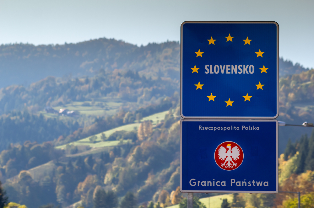 Borders,Inside,Schengen,Area,Between,Slovakia,And,Poland.,Best,European