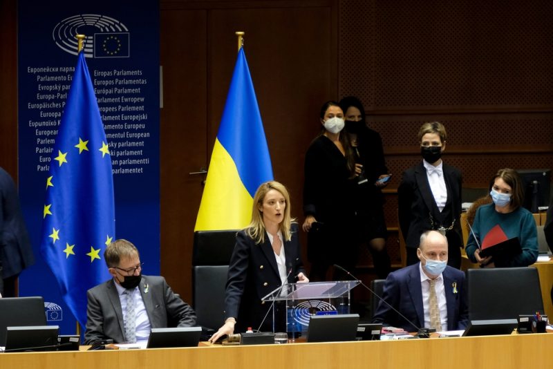 Ukraine : Roberta Metsola espère une ouverture des négociations d'adhésion d'ici fin 2023