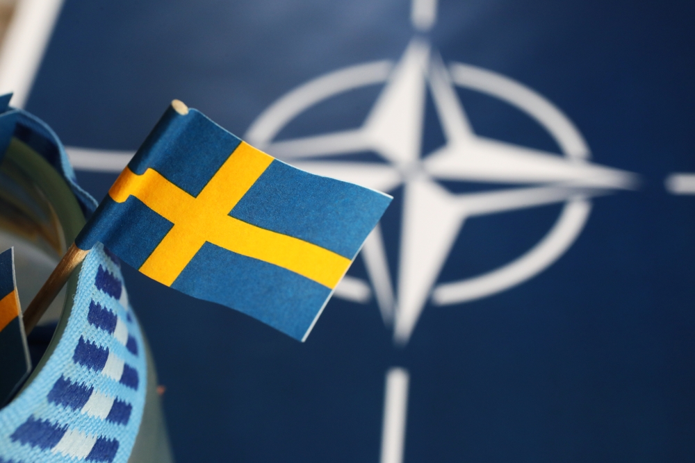 Motala,,Sweden-,17,May,2022:,The,Swedish,Flag,And,The