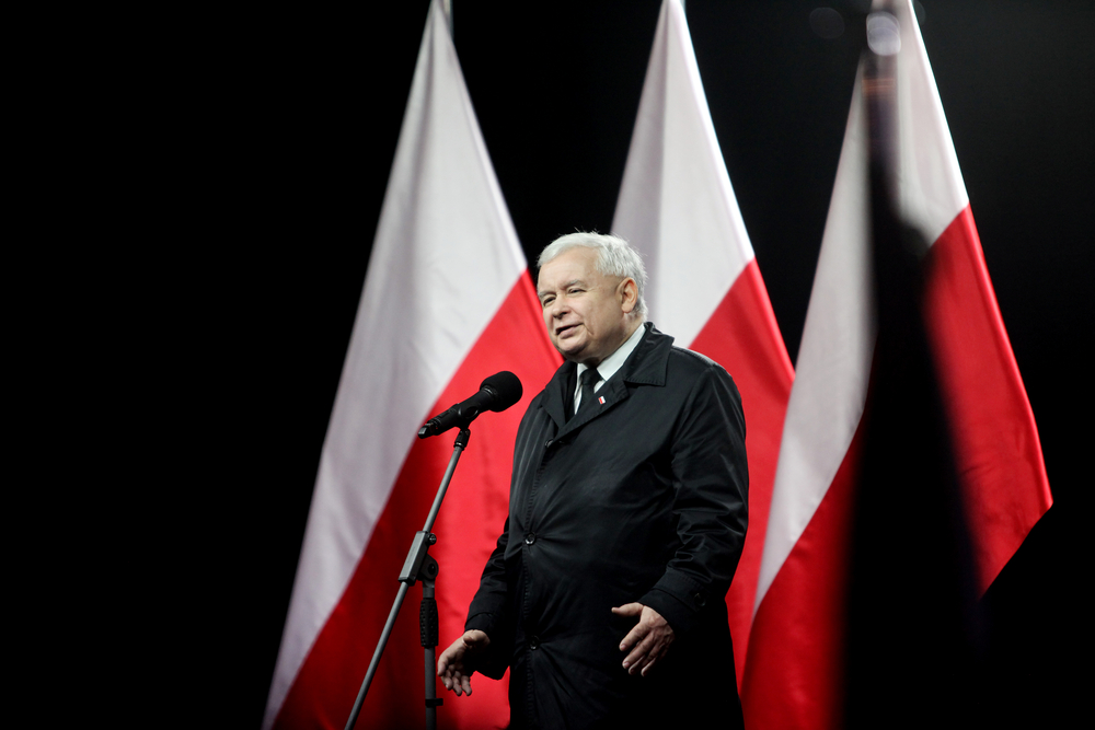 Krakow,,Poland,-,November,11,,2015:,Jaroslaw,Kaczynski,,The,Leader