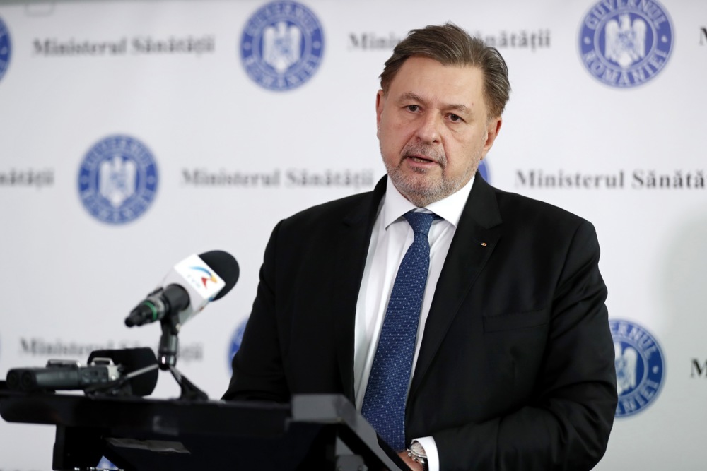 Romanian Health Minister Rafila press conference on elderly care facilities scandal