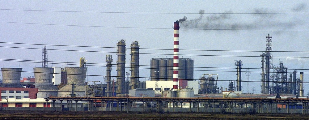 a view of the biggest oil rafinery, in Bulgaria, of Russian petroleum giant LUKOIL