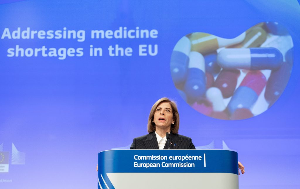 Press conference by Stella Kyriakides, European Commissioner, on addressingmedicine shortages in the EU