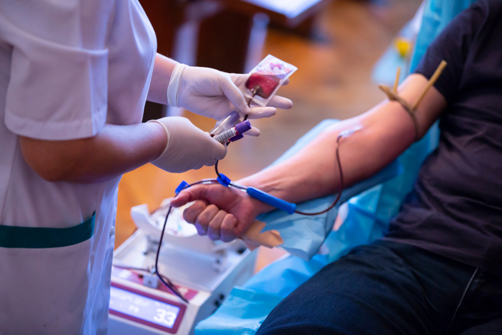 The,Hand,Of,A,Man,Who,Donates,Blood.,Male,Donor