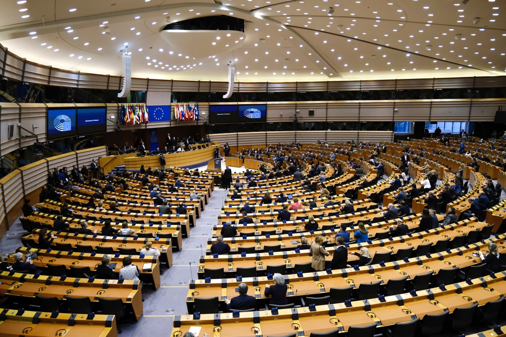General,View,Inside,The,European,Parliament,As,Holocaust,Memorial,Day