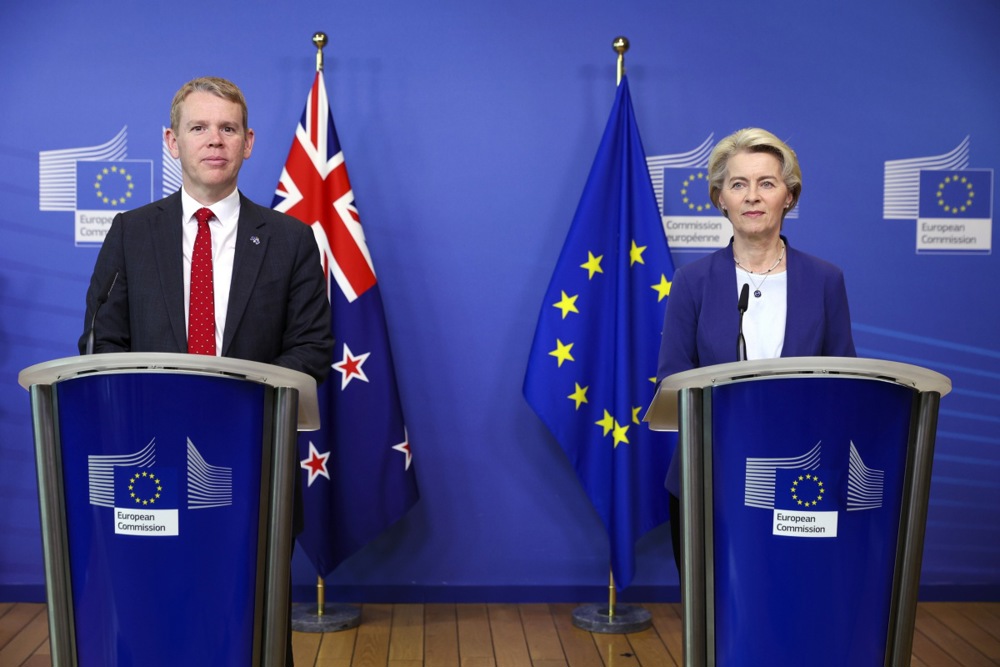 Signing ceremony of the EU-New Zealand Free Trade Agreement in Brussels