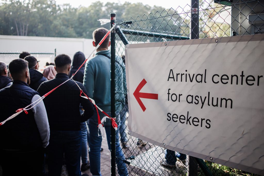 Registration center for asylum seekers in Berlin