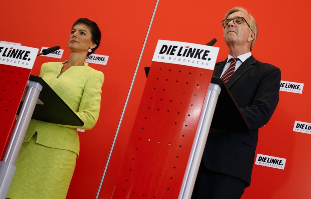 Press statement Sahra Wagenknecht in Berlin