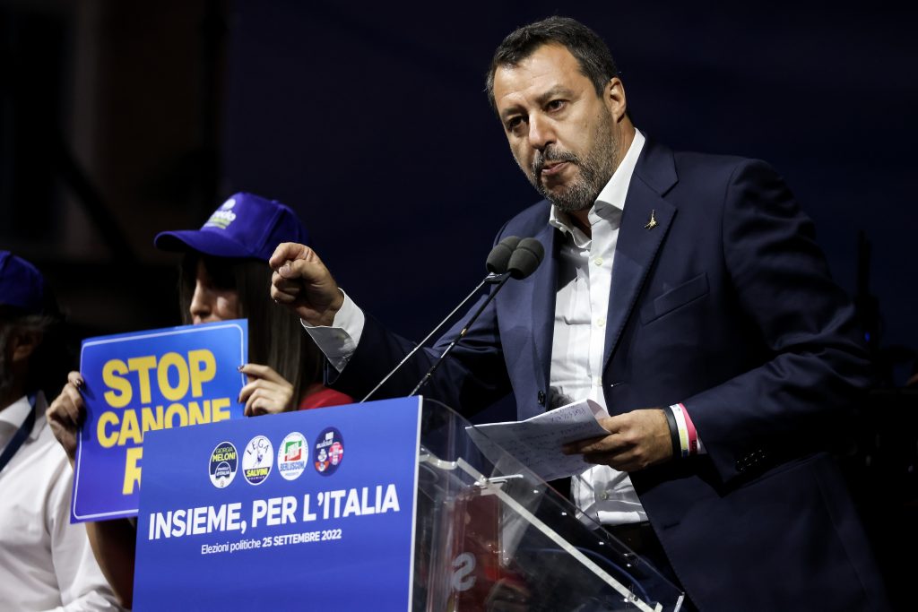 Rome,,Italy,-,September,22,,2022:,Matteo,Salvini,,Leader,Of