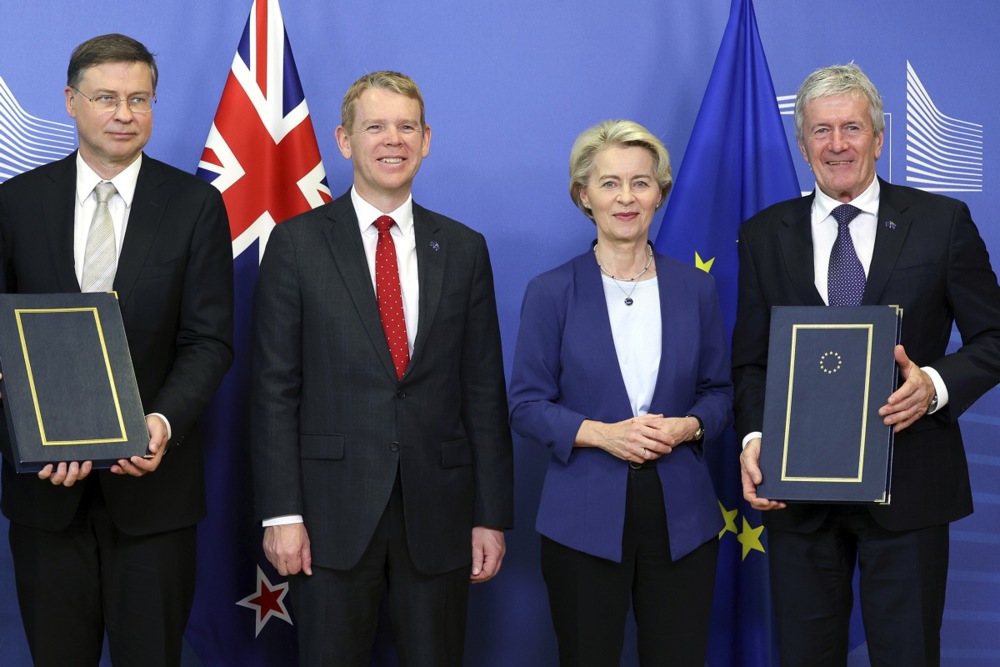 Signing ceremony of the EU-New Zealand Free Trade Agreement in Brussels