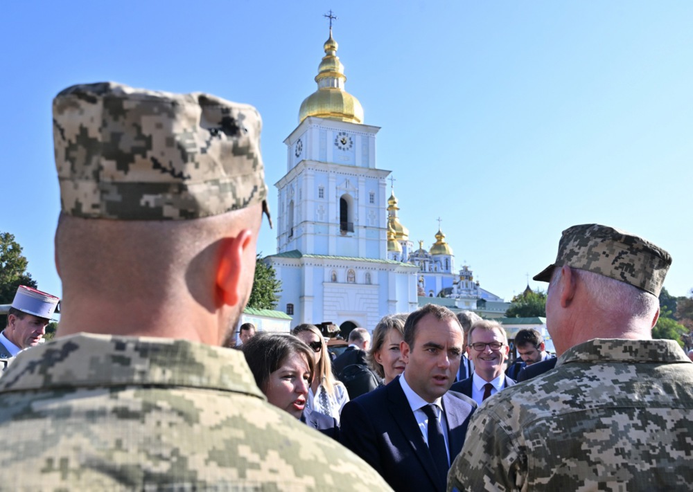 French Defence Minister Sebastien Lecornu visits Kyiv