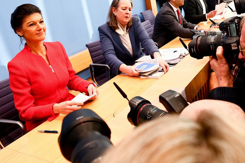 Alliance Sahra Wagenknecht press conference