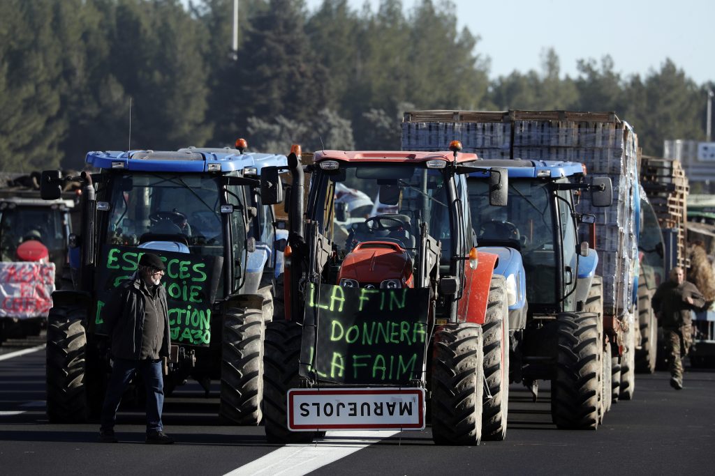 Farmers protest in Occitanie