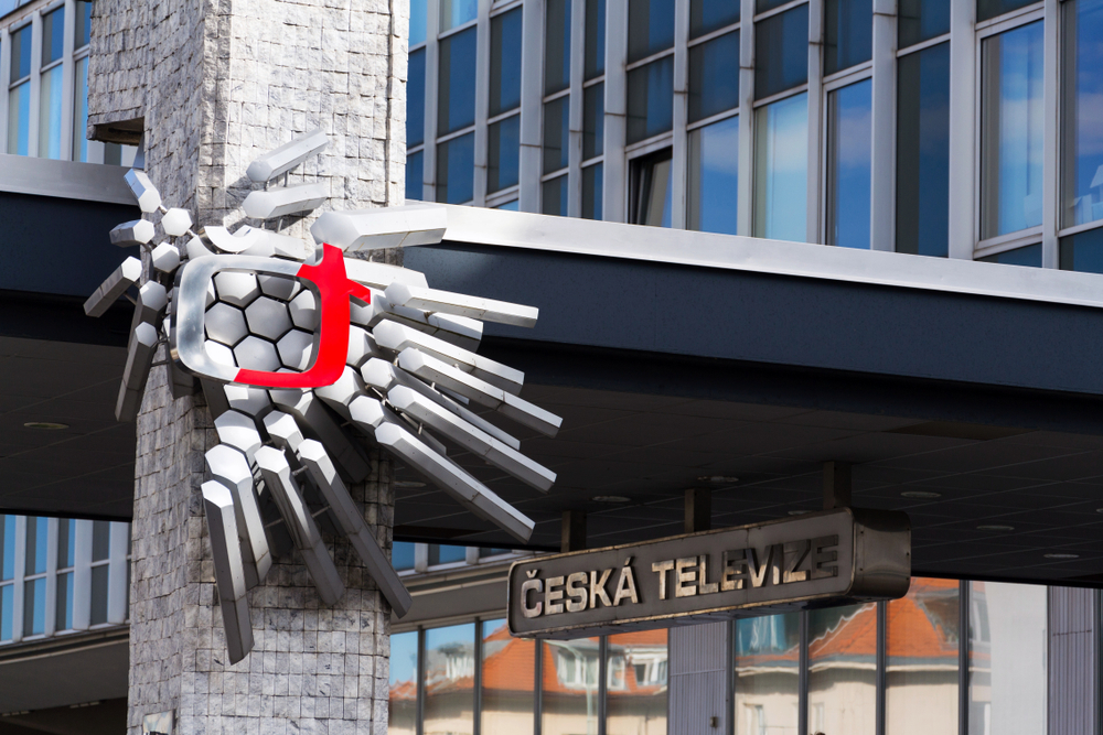 Prague,,Czech,Republic,-,March,9,2018:,Ceska,Televize,Public