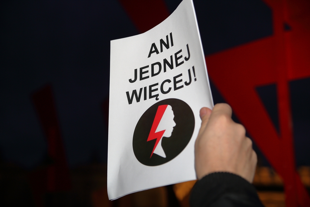 Krakow,,Poland,-,November,7,2021:,Banner,With,Slogan,Hold