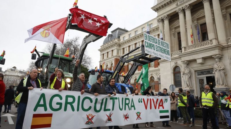 Une grande manifestation de tracteurs prévue à Madrid