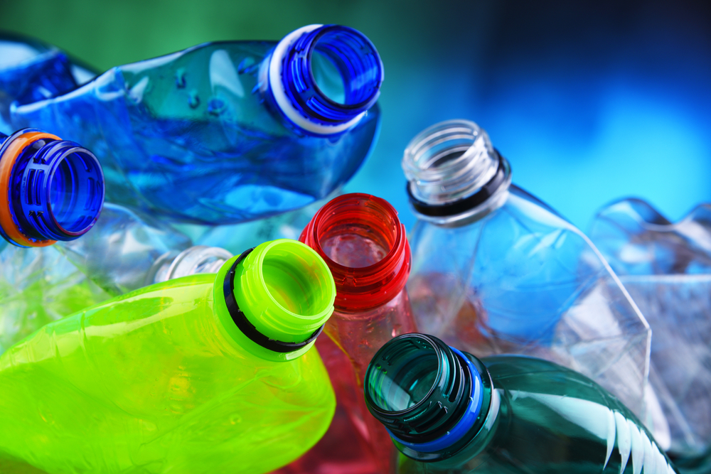 Empty,Colored,Carbonated,Drink,Bottles.,Plastic,Waste