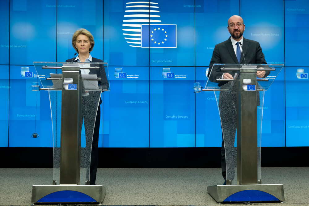 European,Council,President,Charles,Michel,Gives,A,Joint,Press,Conference