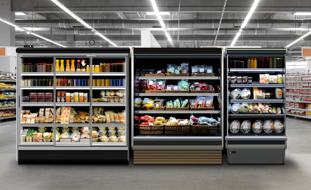 Commercial,Refrigerators,Different,Types,Of,Fridges.,Photo,,Mock-up,,Planogram.,Juice,
