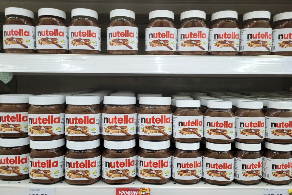 Penang,,Malaysia,-,12,Oct,2023:,Numerous,Jars,Of,Nutella