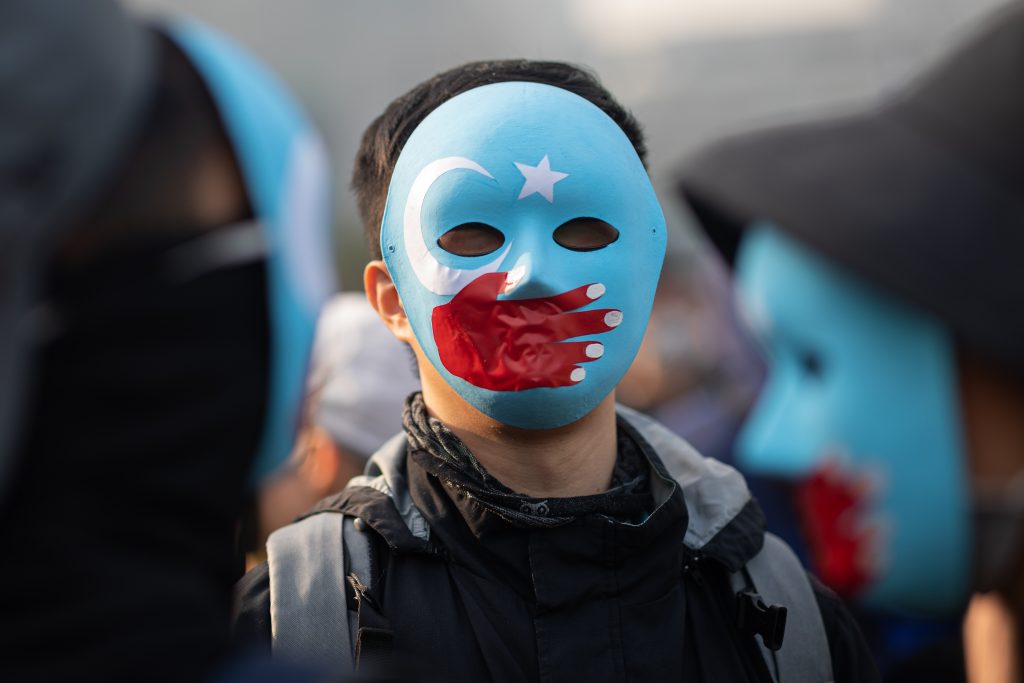 Pro-Uyghur rally in Hong Kong