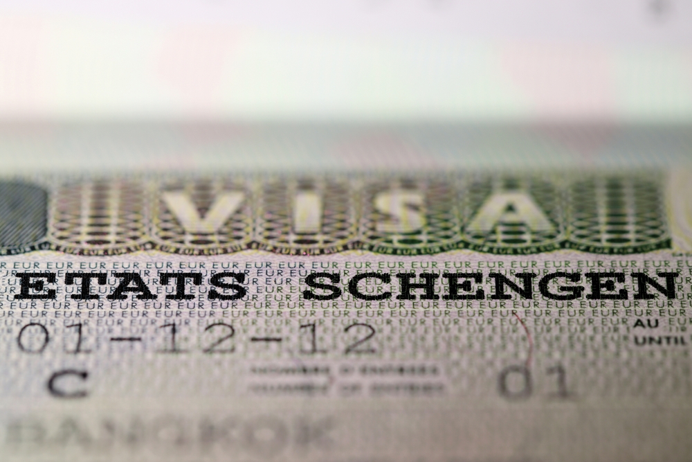 Schengen,States,Visa,In,Passport