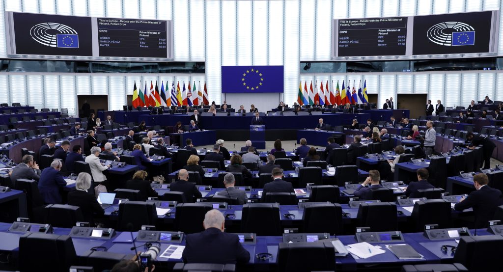 European Parliament session in Strasbourg
