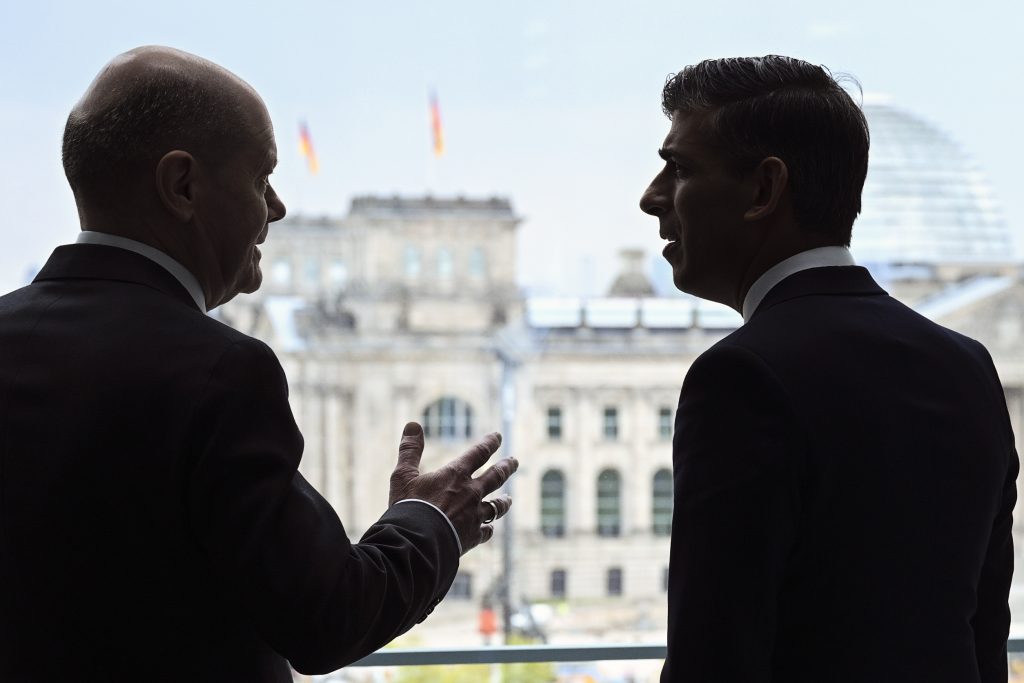 British Prime Minister Rishi Sunak visits Berlin