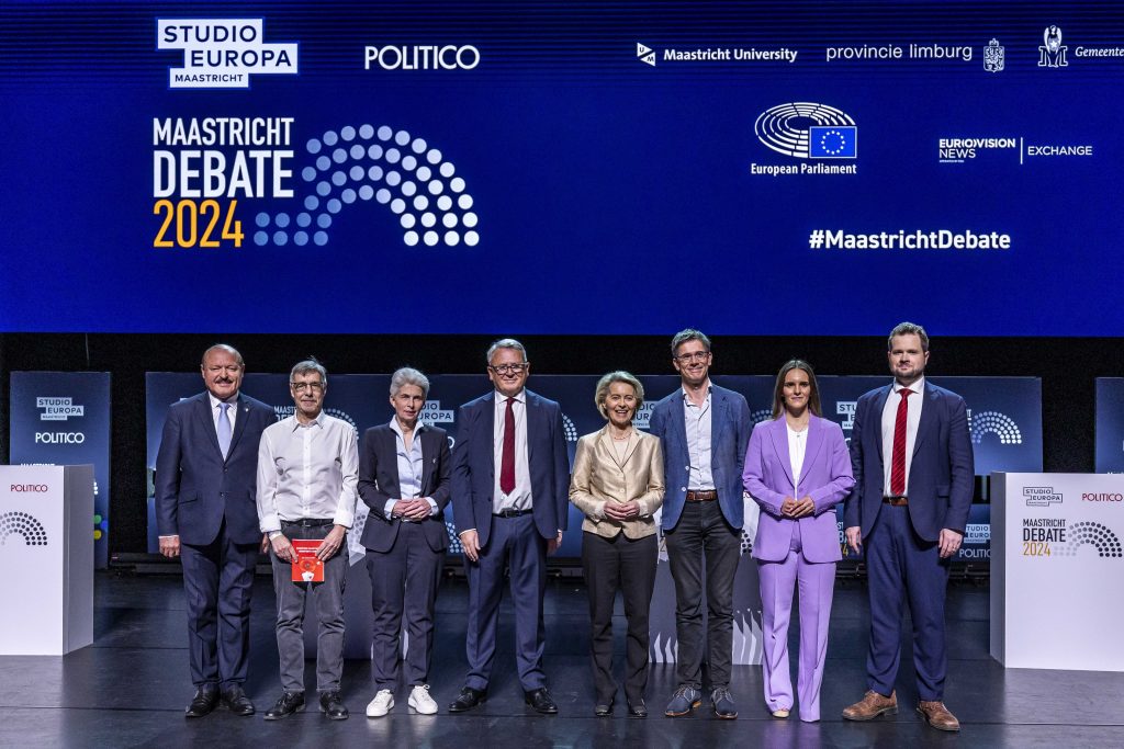 European presidential candidates debate in Maastricht