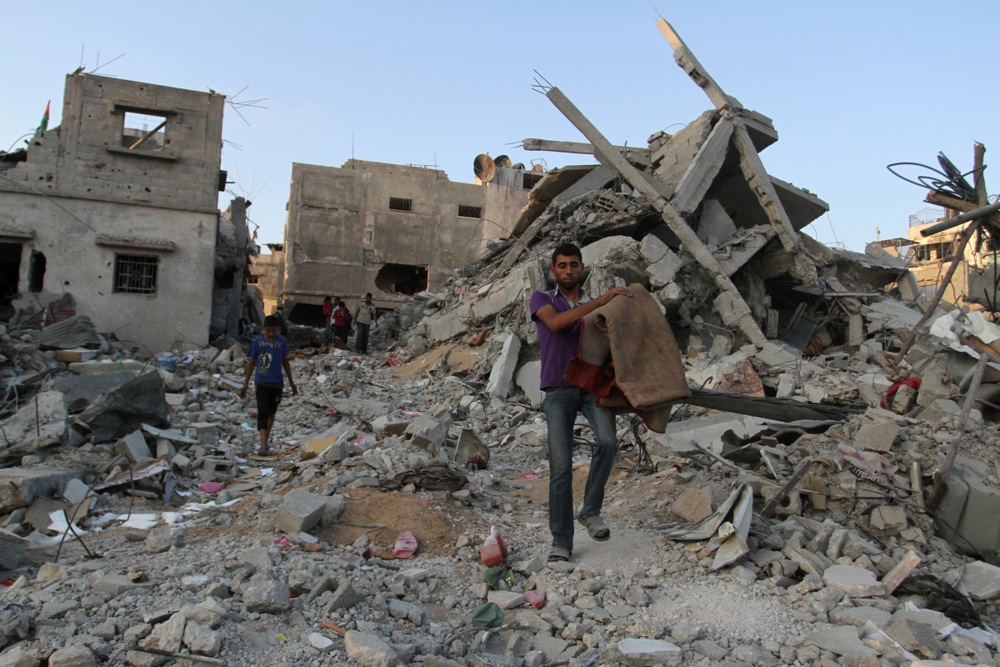 Destruction in Beit Hanun as peace talks continue