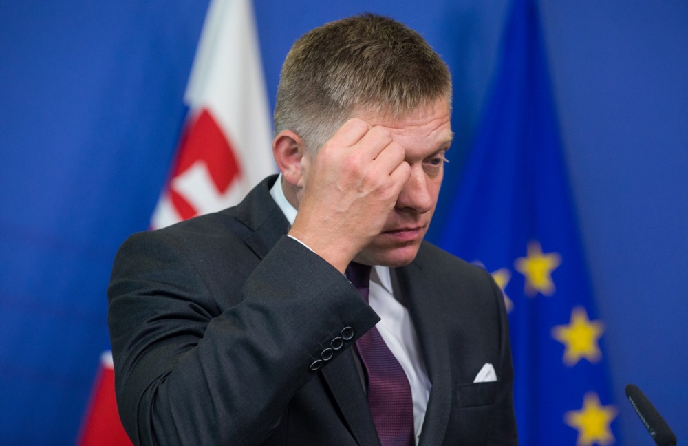 Le premier ministre slovaque Robert Fico à Bruxelles