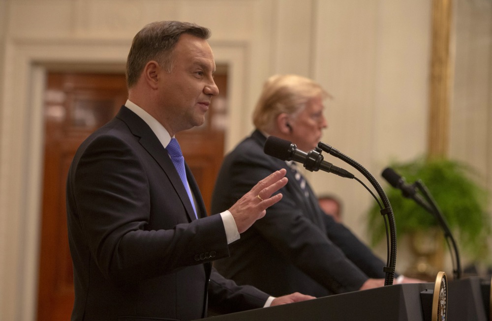 US President Donald J. Trump and President of Poland Andrzej Duda hold Joint Press Conference