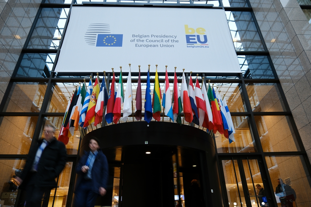 A,View,Of,A,Banner,In,The,Eu,Council,Offices