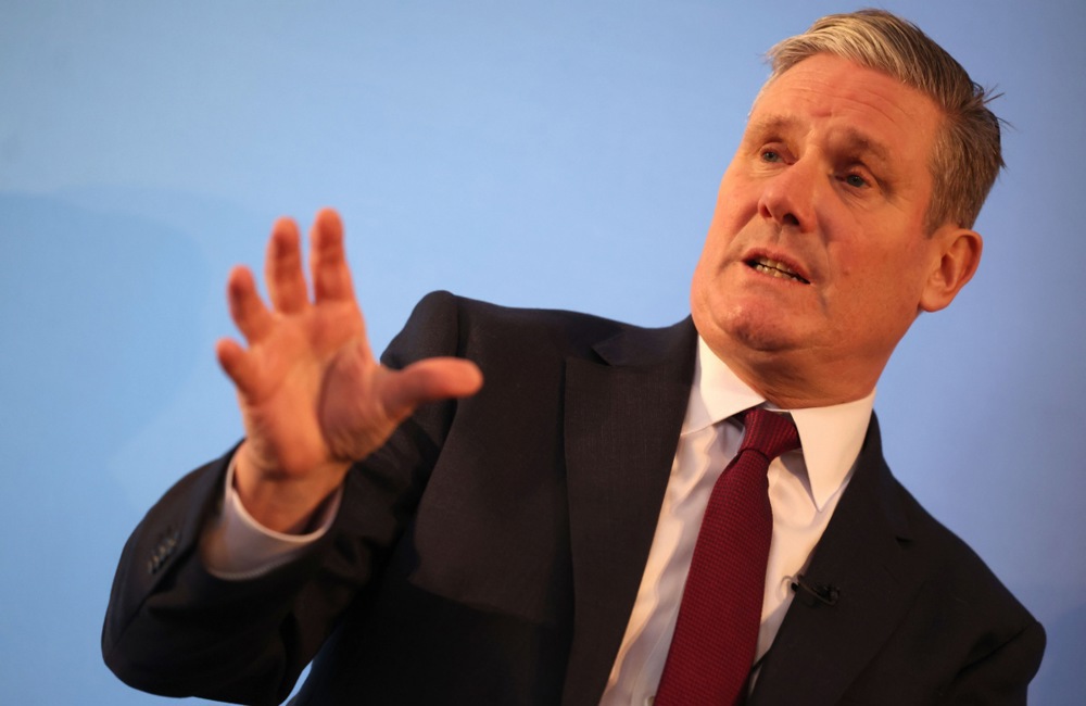 Labour Party Leader Keir Starmer speaks at conference in London