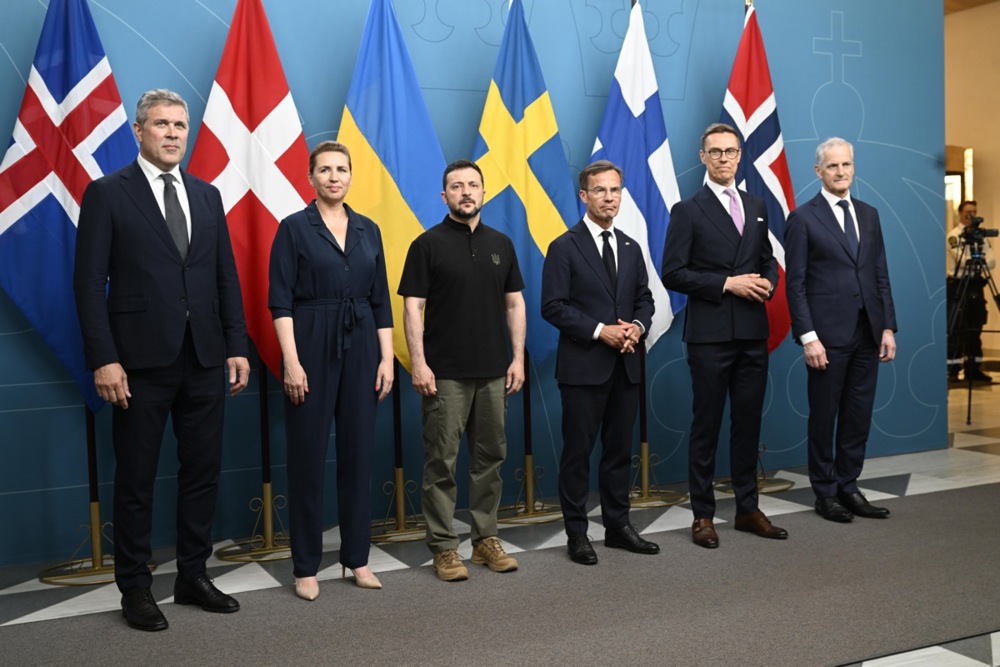 Ukrainian President Zelensky attends Nordic Summit in Stockholm